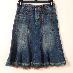 Mary Kate and Ashley Denim Skirt - Size 10